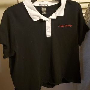 Collared Black T-Shirt